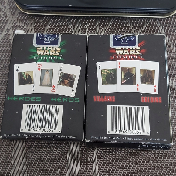 Starwars playing cards & tin - Picture 8 of 15